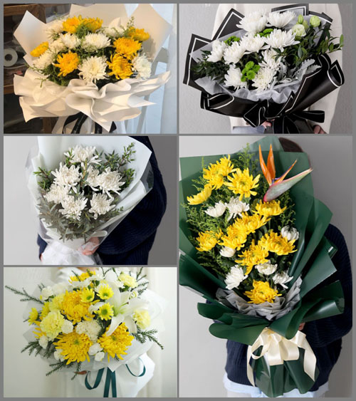 湖北襄阳市老河口市李楼镇付堤村白事花束代送